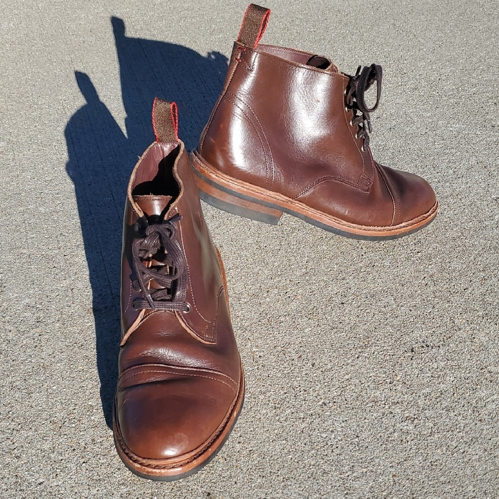 Allen Edmonds 4098 Patton Brown Boots  Size 9.5